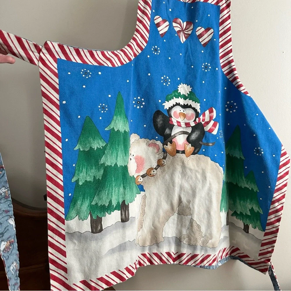 Vintage‎ Reversible Christmas Duck Apron